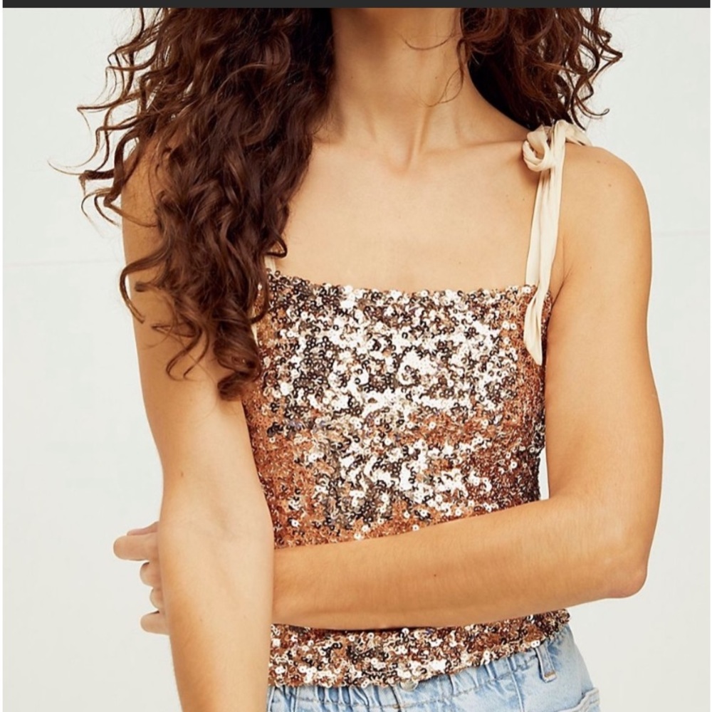 Free People sequined top